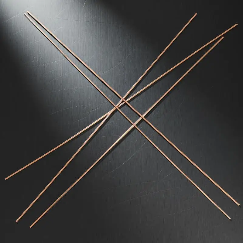 Phosphor Coppers Welding Rod 50/40cm Round&Flat Electrode For Brazing Soldering Electrical Mechanical Repair