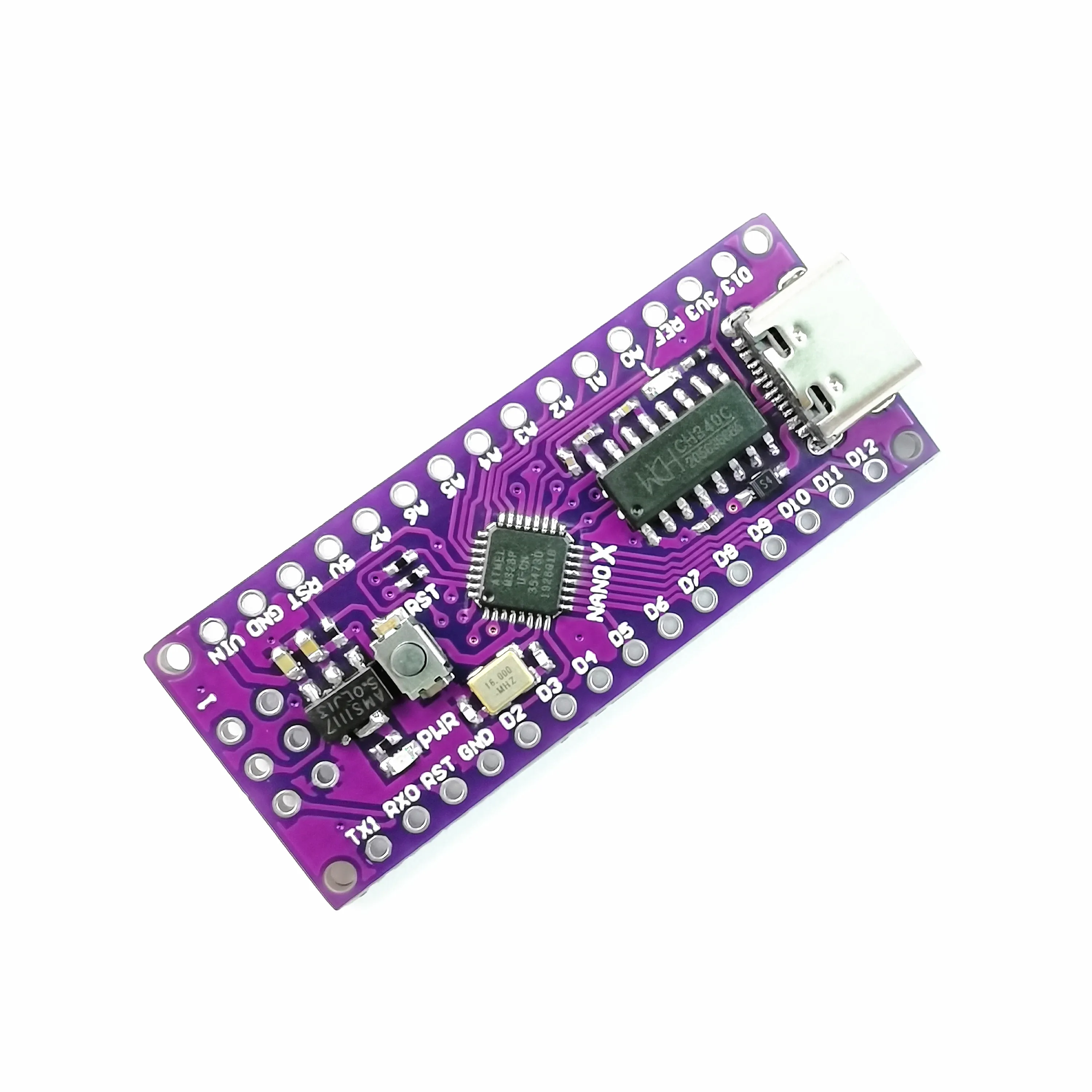 NANO X V3.0 ATMEGA168/ATMEGA328P-MU QFN32 5V 16Mhz Type-C USB CH340C SOP16 Compatible with the Original