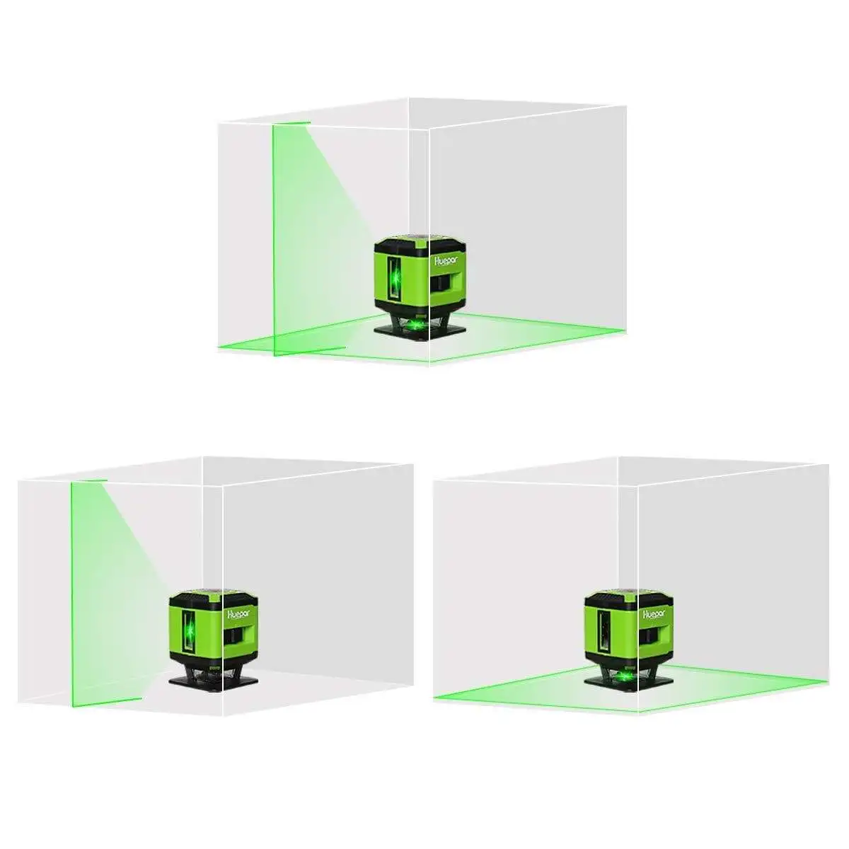 FL360G Floor Installation Green Beam Laser Level With Line-Switching Square Leveling Cross Line Laser Tool Set For Layout