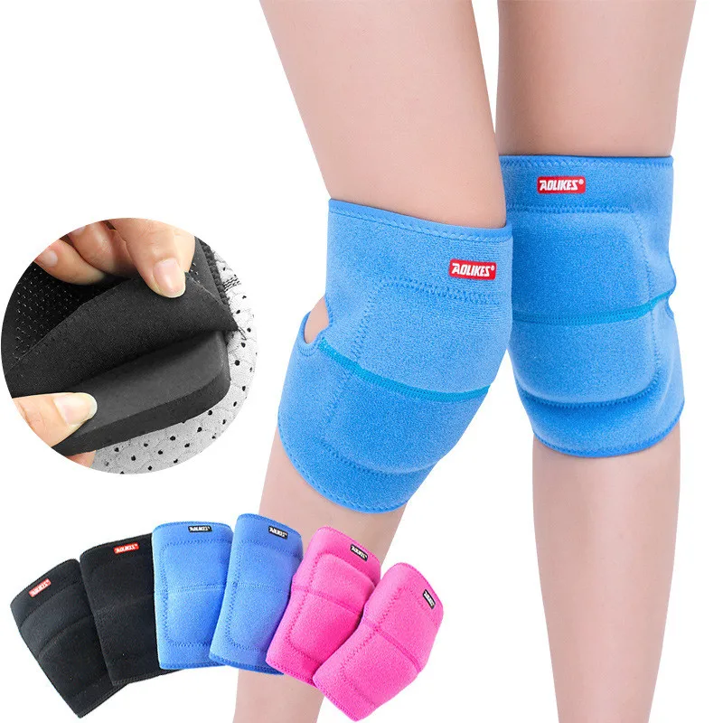 

New 2pcs Fitness Knee Pad Joints Protector Sports Roller Skating Dancing Prevent Collisions Falls Thickened Sponge Knee Sleeves