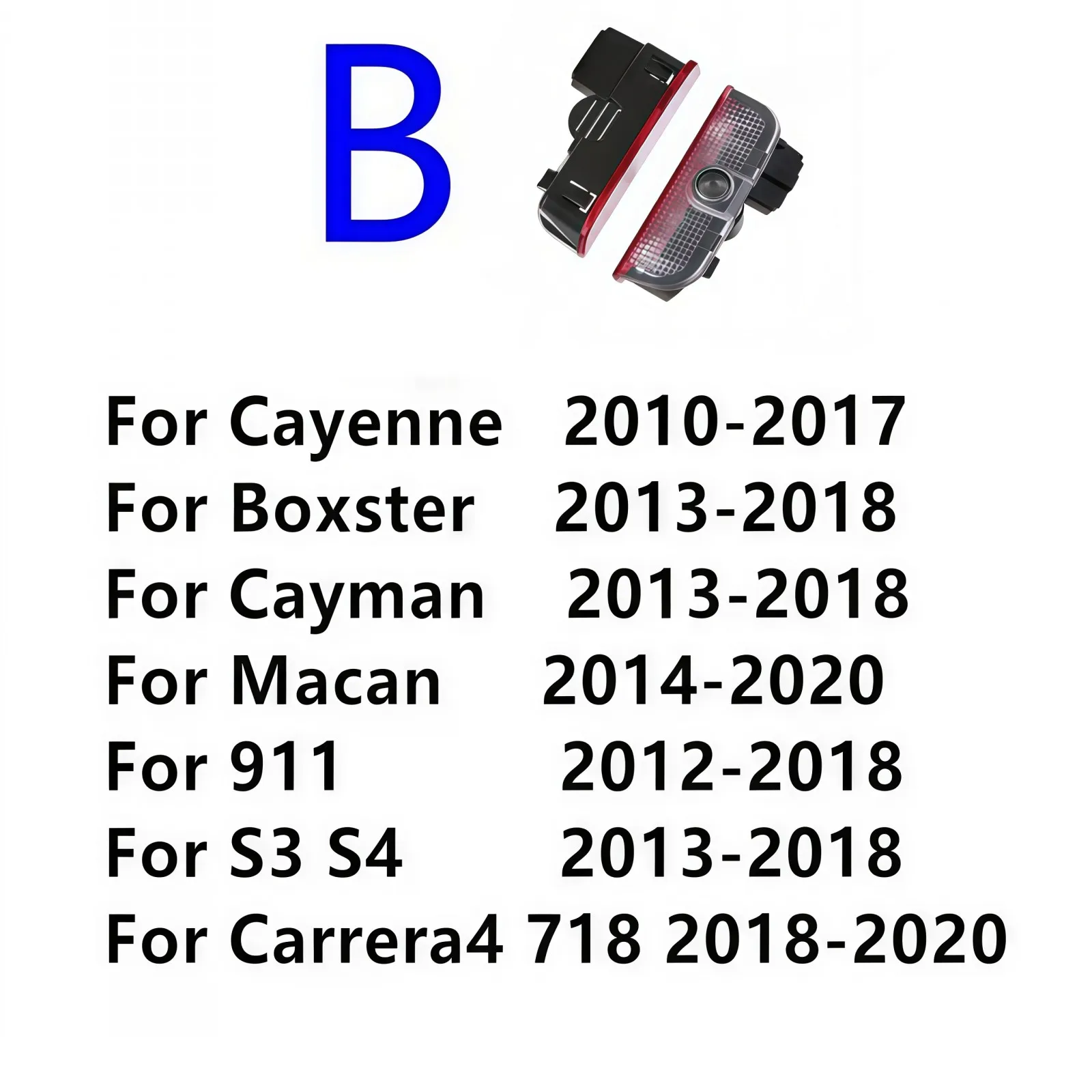 HD 2 Stücke Für Porsche 911 Macan Cayenne 955 957 958 Panamera 970 971 Boxster Tayan 987 718 GTS Cayman LED Autotür Projektor Licht