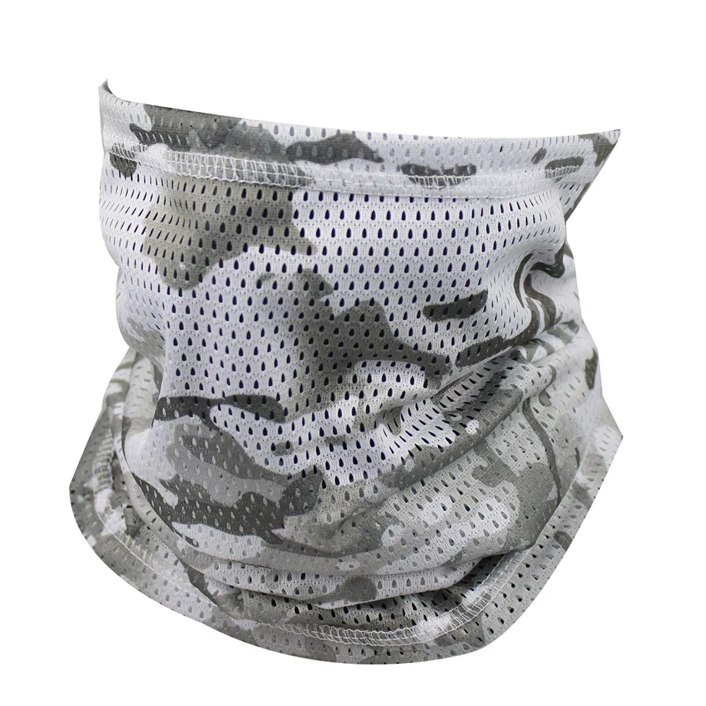 

Multi-Functional Large Mesh Holes Face Towel Breathable Stretchy Fabric Neck Gaiter Lightweight Sunshade Collar Outdoor Sports