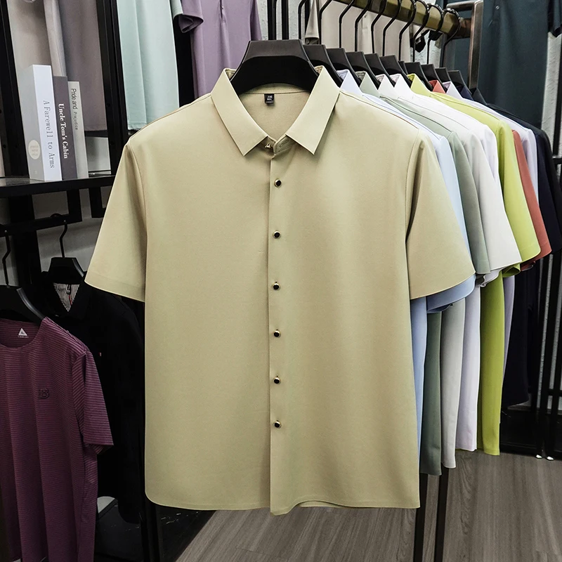 Camisa Social Masculina Casual - Men Formal Wear In Summer avaliação e preço