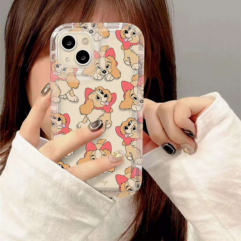 Funda de teléfono Disney Animal Mary Cat Barbara Luddy Dog para IPhone 14 16 15 13 12 11 Pro Max 7 8 Plus XR X XS Max SE 2020 funda suave