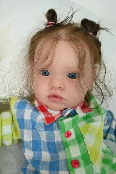 

DLS Индивидуальная ограниченная поставка 22-дюймовая кукла Reborn Baby Chantal с укорененными волосами, уже готовая кукла с различным платьем