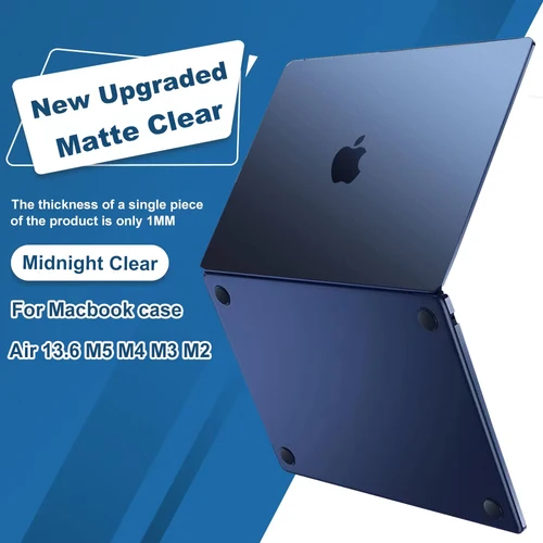 Imagen 1 del producto Funda para MacBook Air de 13 Pulgadas M5 M4 M3M2 2026-2022 A3449 A3240 A3113 A2681, Compatible con Funda para Portátil de 13.6 Pulgadas, Ultrafina y Mate