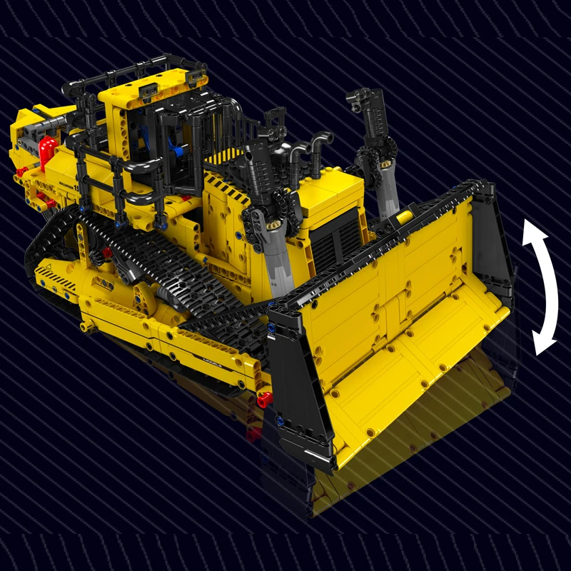 Molde rei 15084 carro técnico brinquedos o app controle rc d11 bulldozer bloco de construção montagem caminhão tijolo conjunto crianças presente natal