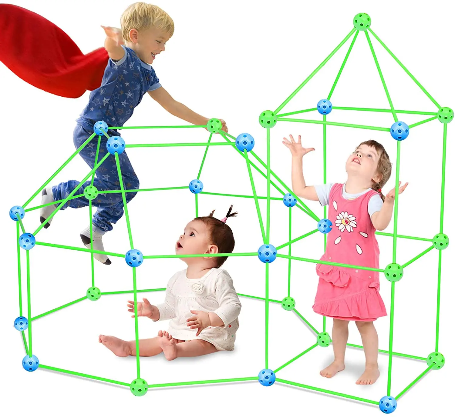 Overview: 1. Flexible tribal fun for boys and girls: Children’s Ultimate Fortress Builder Kit is specially designed for children