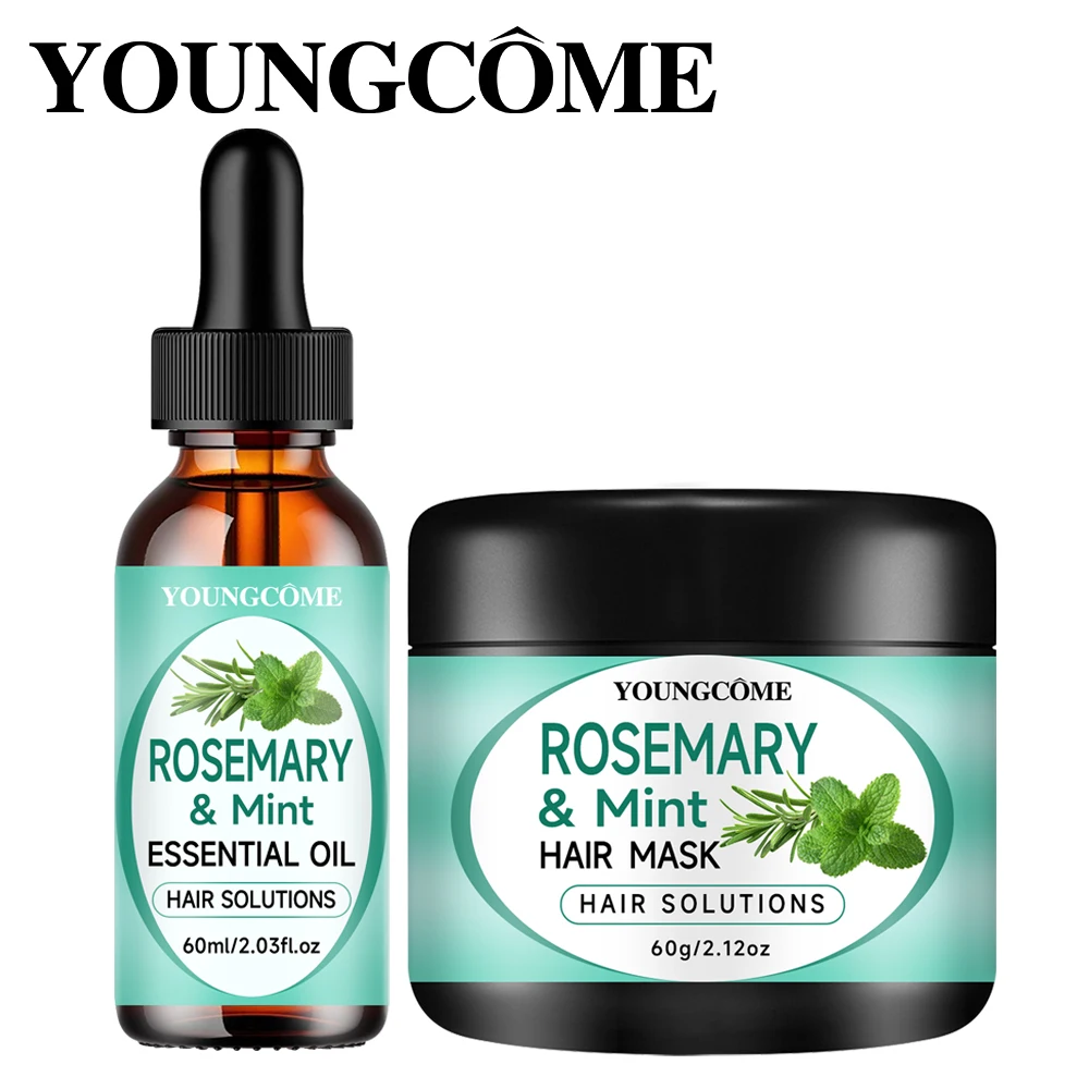 

YOUNGCOME набор кремов для лица с эфирным маслом розмарина и мяты, восстанавливающий мягкий, гладкий, улучшает сухость, восстанавливает поврежденные волосы, улучшает линия волос