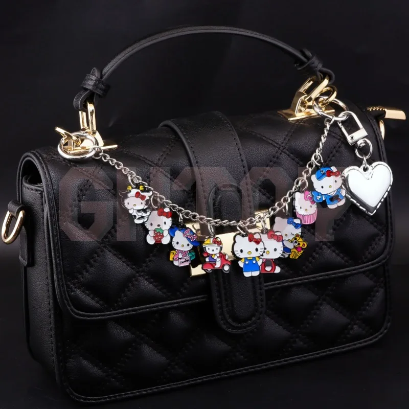 

23cm/9.06in Hellokitty Bag Pendant Cartoon KT Cat Bracelet Backpack Accessory Ornaments Collections Gifts Toy for Girls Birthday