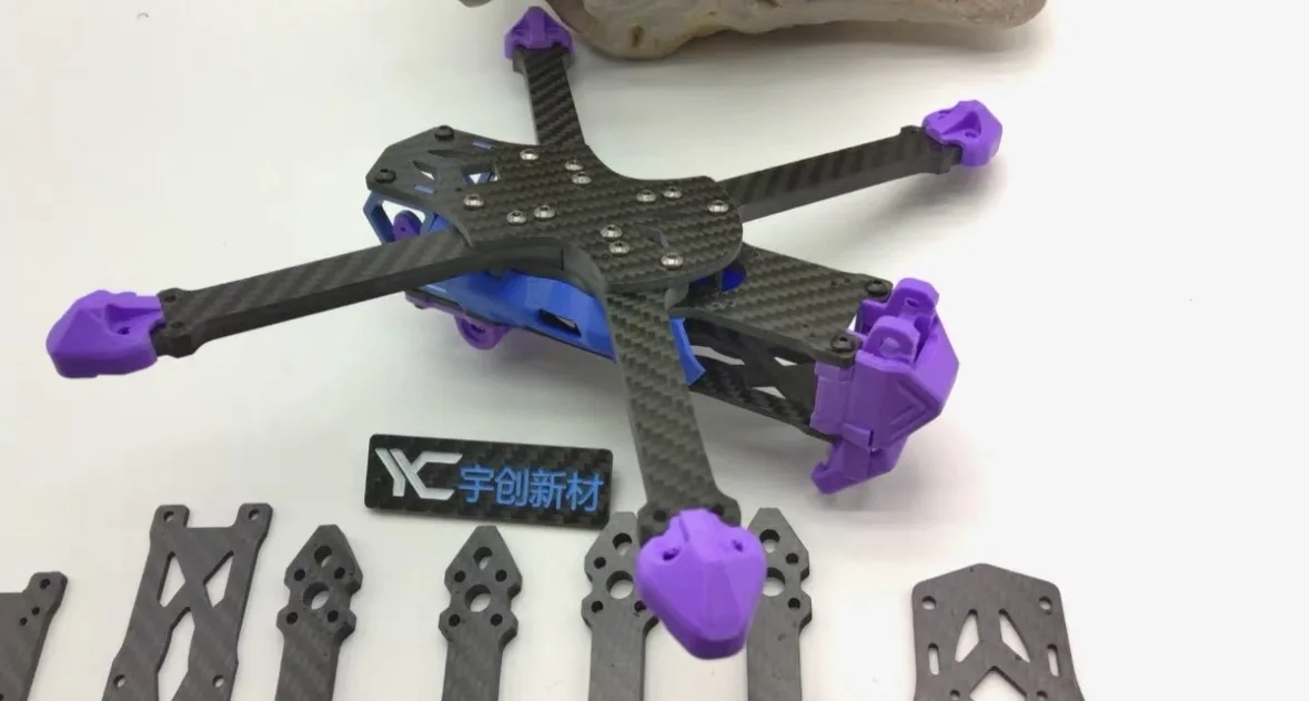 Axisflying Manta 5 SE Squashed X carbon Frame Kit cinematic pilots freestyle  Manta5 5inch Wheelbase: 223mm