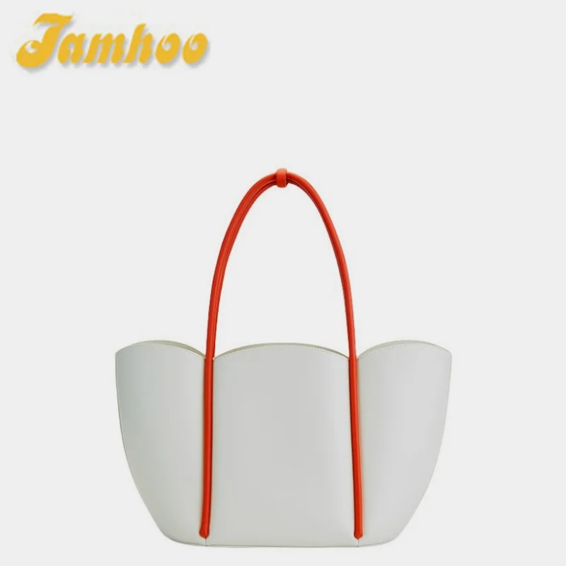 

Jamhoo 2024 New Luxury Floral Large Capacity Tote Bag Niche Single Shoulder Bags For Women Handbag Mom's Style Handbag Bolsa