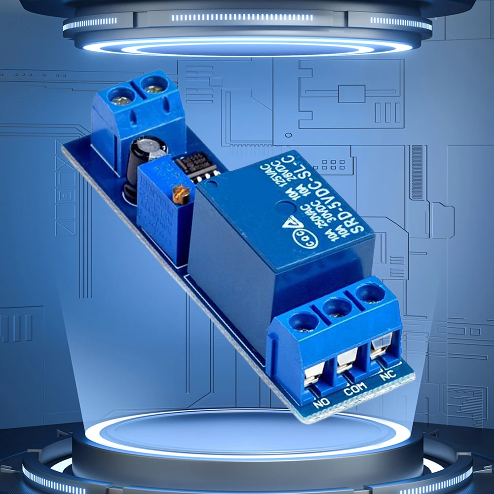 NE555 Time Delay Relay Module 5V/12V Delay Connect Disconnect Relay Module 0 To 10 Second Automotive Electrical Delay