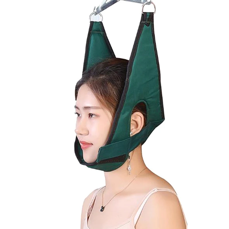 1PCS Hanging Cervical Traction Device Soft Neck Stretching Belt Pain Relief Metal Bracket Chiropractic Neck Traction Cushion