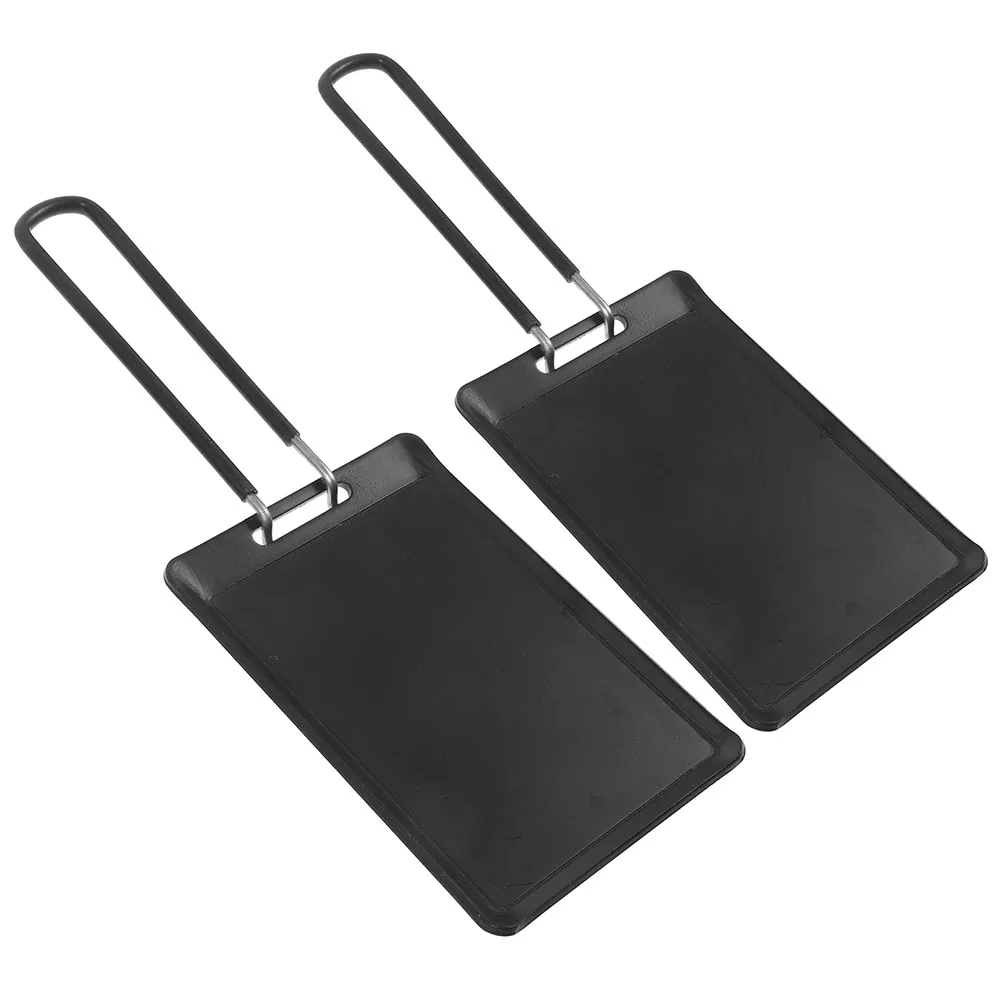 

2pcs Single Baking Tray Griddle Pan Stainless Steel Grill Plate Flat Bottom Portable Cooking Outdoor Camping Picnic BBQ
