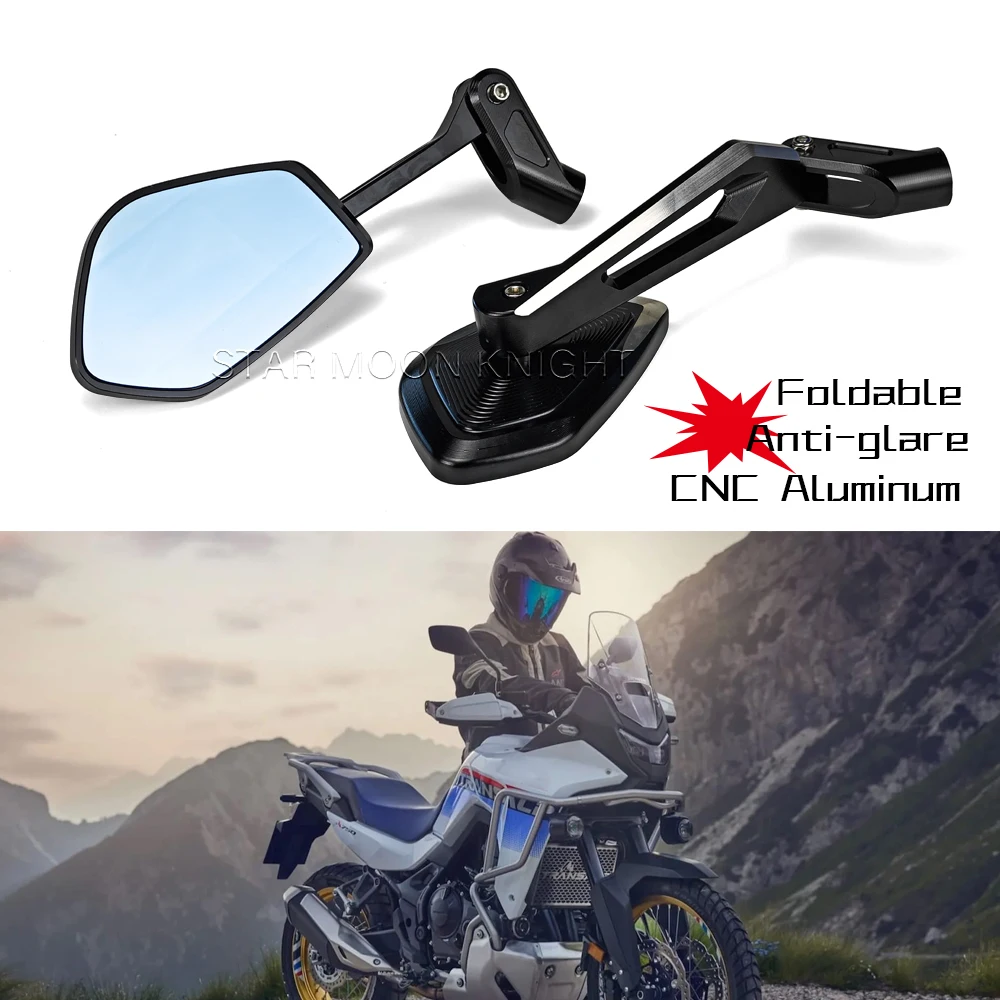 Motorcycle CNC Aluminum Folding Mirror For HONDA XL750 XL 750 TRANSALP Accessories Anti-glare Ultra-wide-angle Rearview Mirror