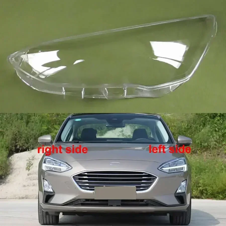 

For Ford Focus 2019 2020 Headlight Shade Headlamp Cover Transparent Lampshade Lamp Shell Masks Lampcover Lens Plexiglass