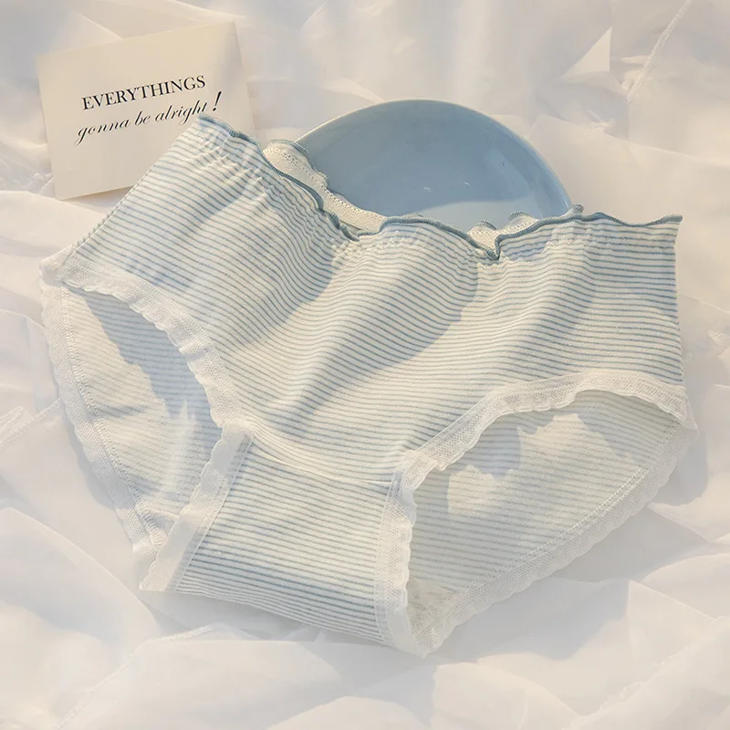 2022 Cotton Women\'s Underwear Sexy Lace Panties For Woman Girl Bow Comfort Briefs Mid Waist Seamless Panties Female Lingerie