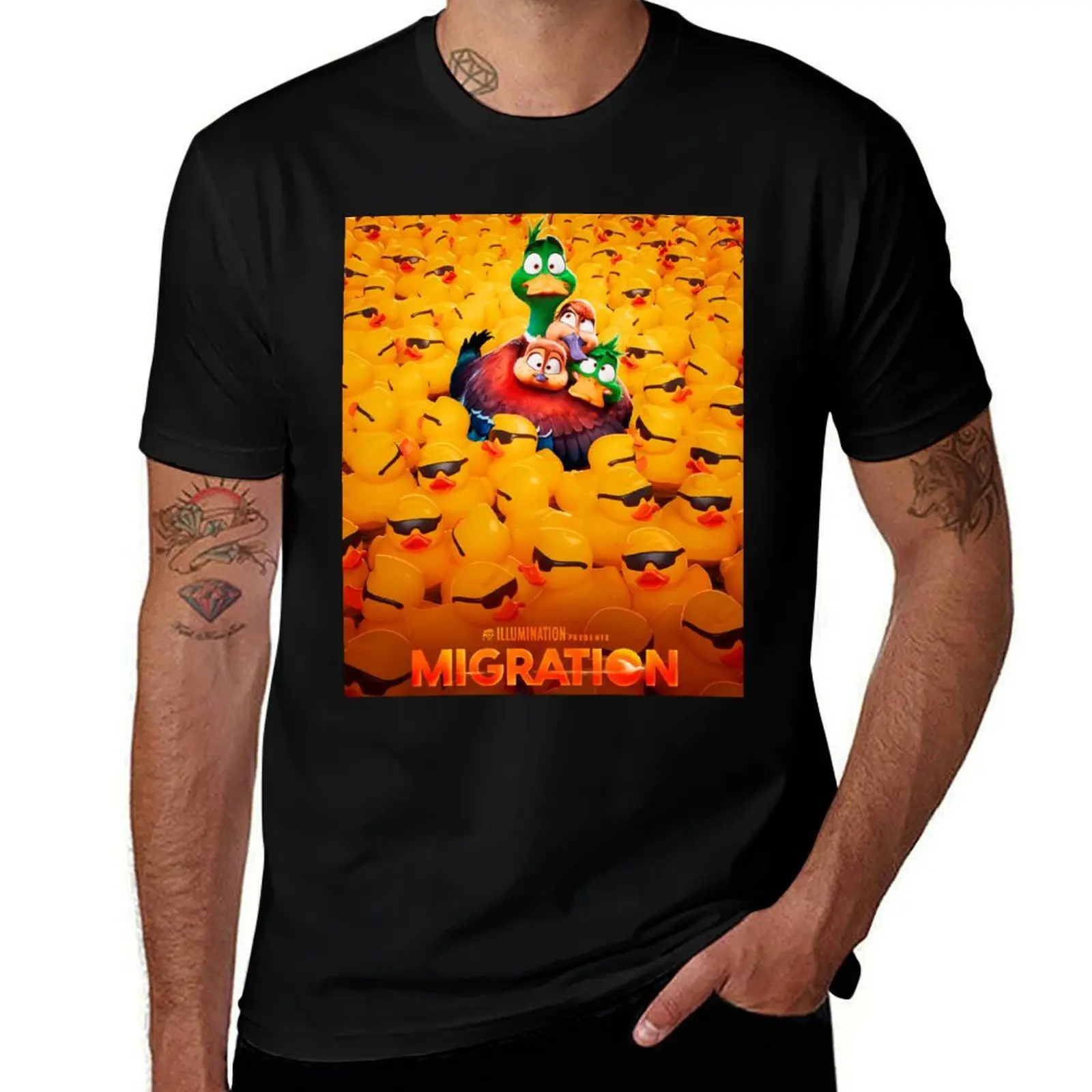 Migration T-Shirt man t shirts cotton T-Shirt
