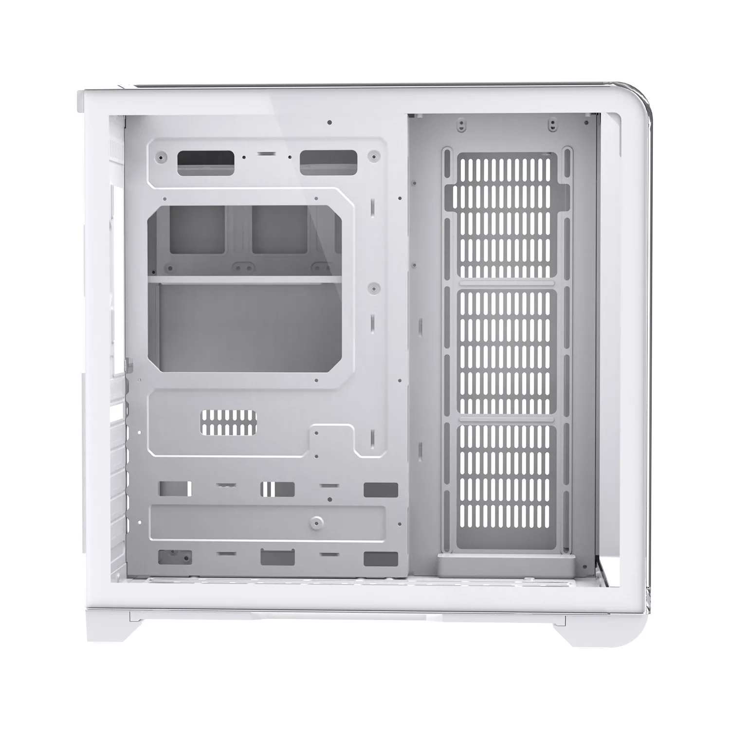 ATX PC Case Curved Tempered Glass Side Panel Desktop Gaming Computer Chassis for DIY Build