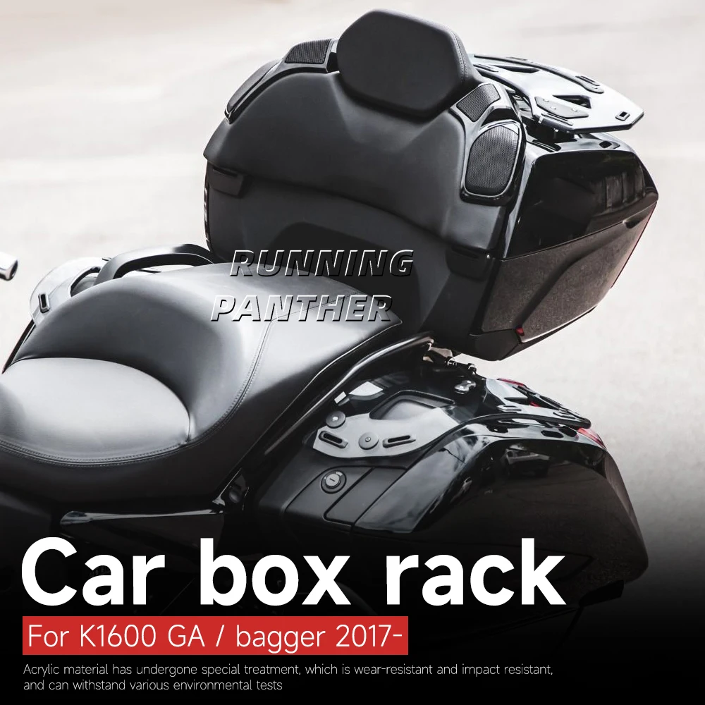 Motorcycle roof box luggage rack FOR BMW K1600 Bagger/Grand America 2017-UP New Motorcycle Accessories Smoked Gray / Transparent