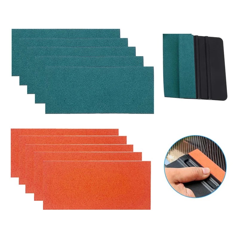 Micro Fiber Felt for 4-inch Squeegee Edge Wrapping Suede Felt to Cover The Edges of Hard Card Scraper Non-Scratch 10cm*5cm