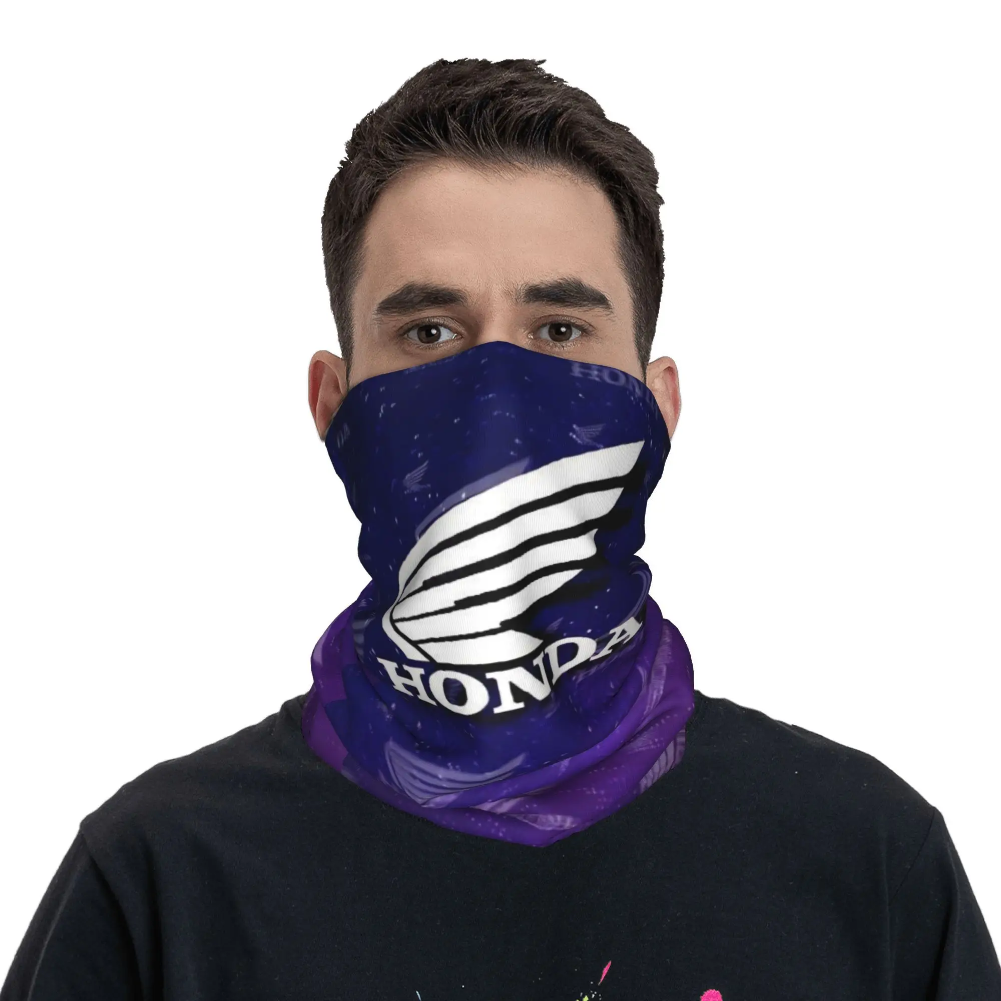 커스텀 H-혼다 넥 게이터 남녀 UV 차단 겨울 모토크로스 레이싱 반다나 스카프 (스키용)