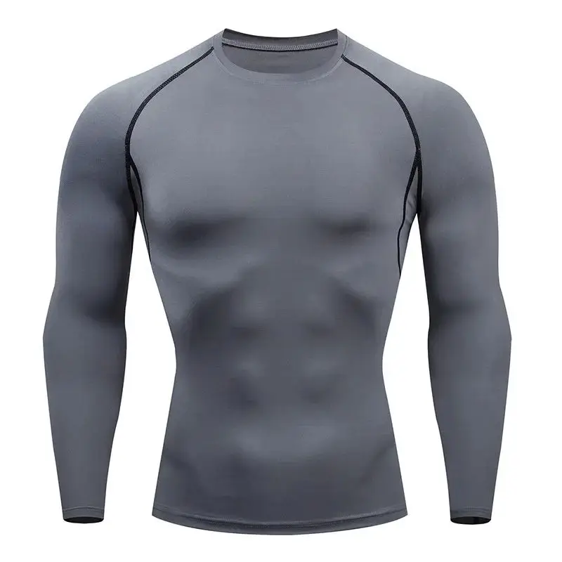 

Men's Spring And Autumn Long-Sleeved Outdoor Fitness And Sports Breathable T-Shirt, Fashionable And Simple Large-Sized Pullover