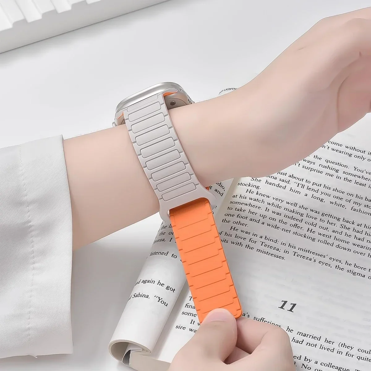 Custodia protettiva + cinturino in silicone per Xiaomi Redmi Watch 5 active/5 Lite Schermo a copertura totale TPU Guscio morbido e cinturino sportivo magnetico