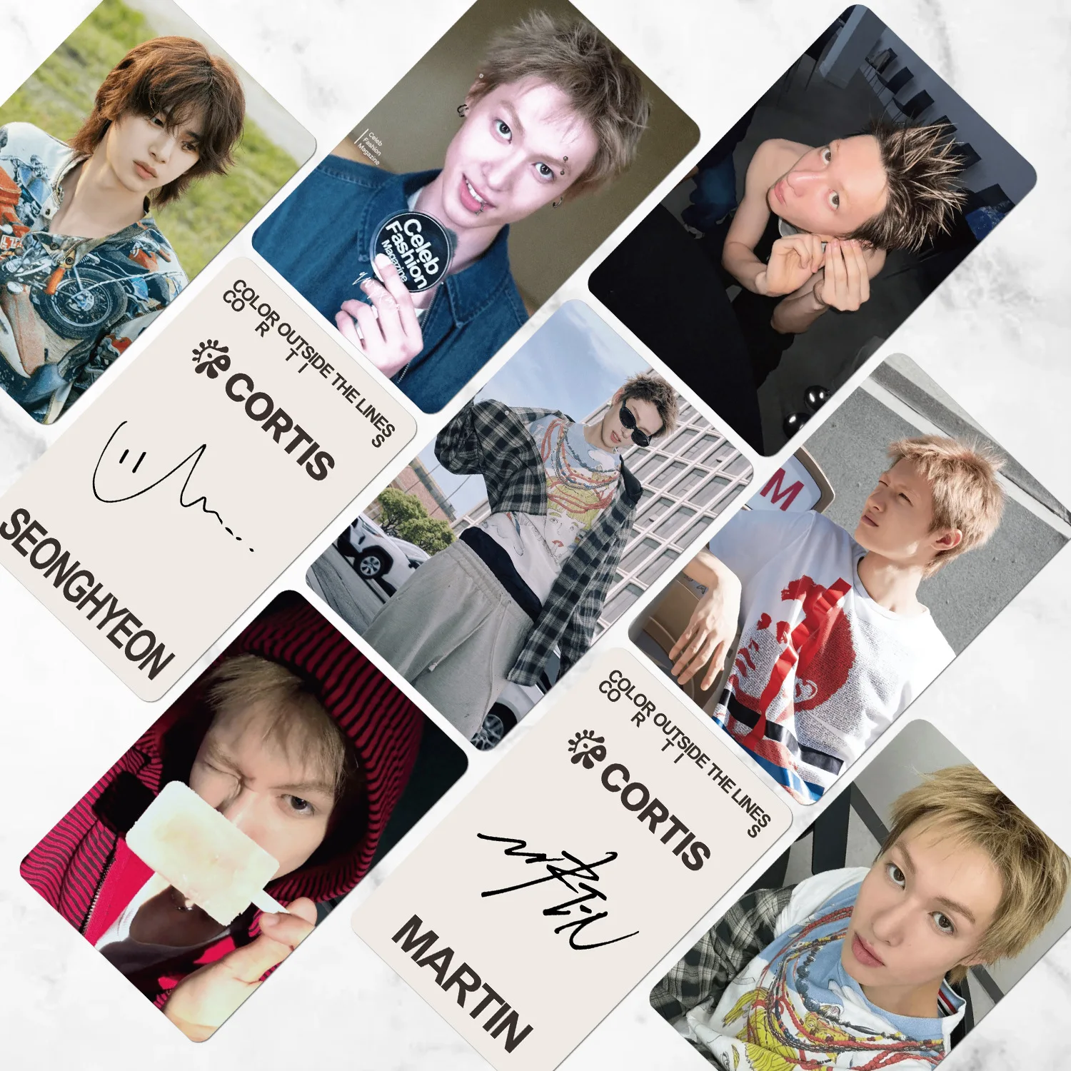 55 قطعة/المجموعة/مجموعة من بطاقات Kpop Idol Boy CORTIS الجديدة من سلسلة Lomo مارتن جيمس JUHOON HD Printd Photocards SEONGHYEON KEONHO هدية المشجعين #5