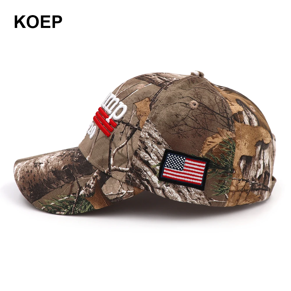 Donald Trump 2020 Cap Camouflage USA Flag Baseball Caps Make America Great Again Snapback President Hat Embroidery Wholesale