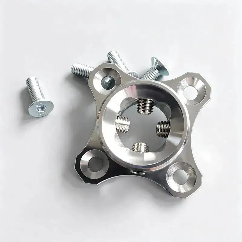 Prosthetic Four-Hole Square Adjustable Plate Adapter for Artificial Limb Socket Connector Stainless Steel Orthopedic Parts