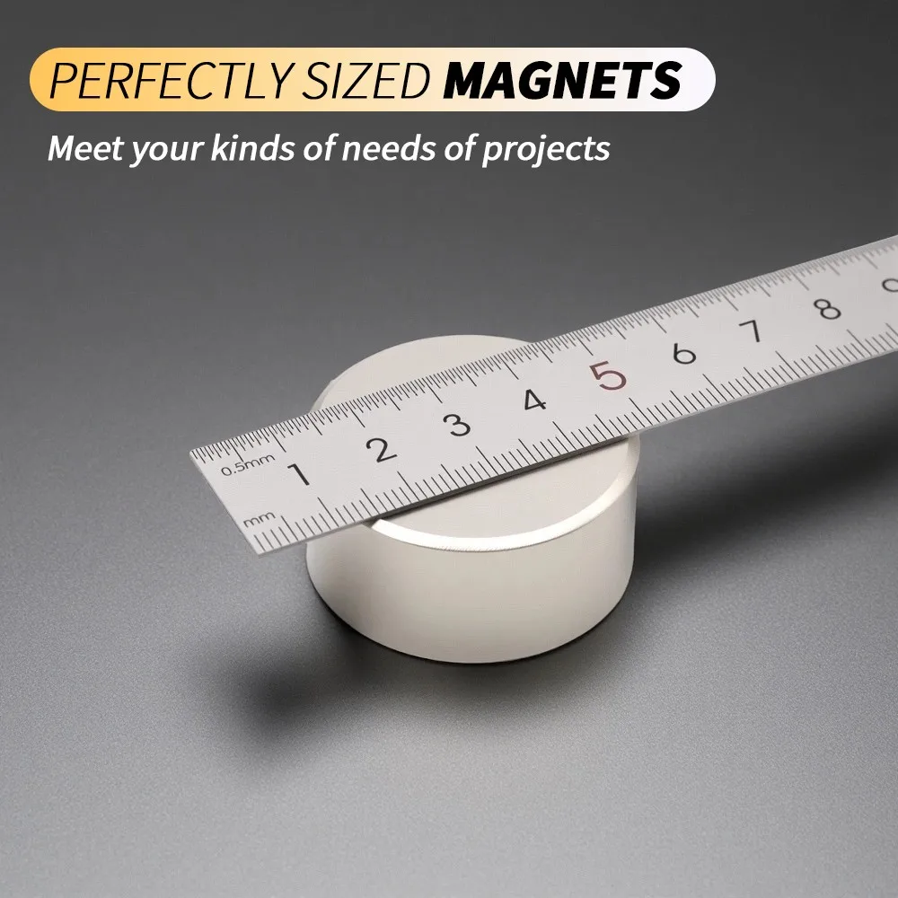 40x20mm Round Neodymium Magnets Strong N35 NdFeB Magnets for Fridge DIY Craft Office & Tool Storage