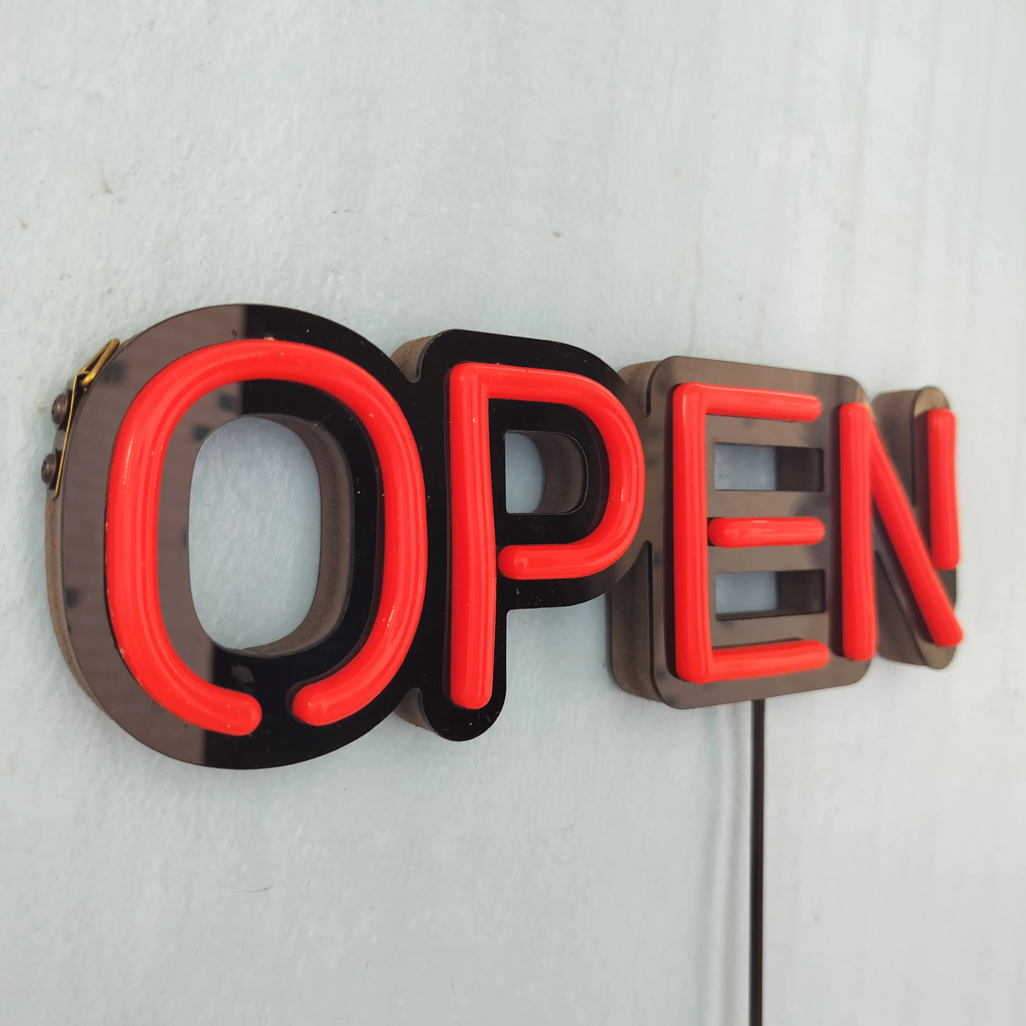 Mini LED OPEN Sign Light USB Interface High Brightness Bar Night Market Store Business Logo Red Advertising Light Board