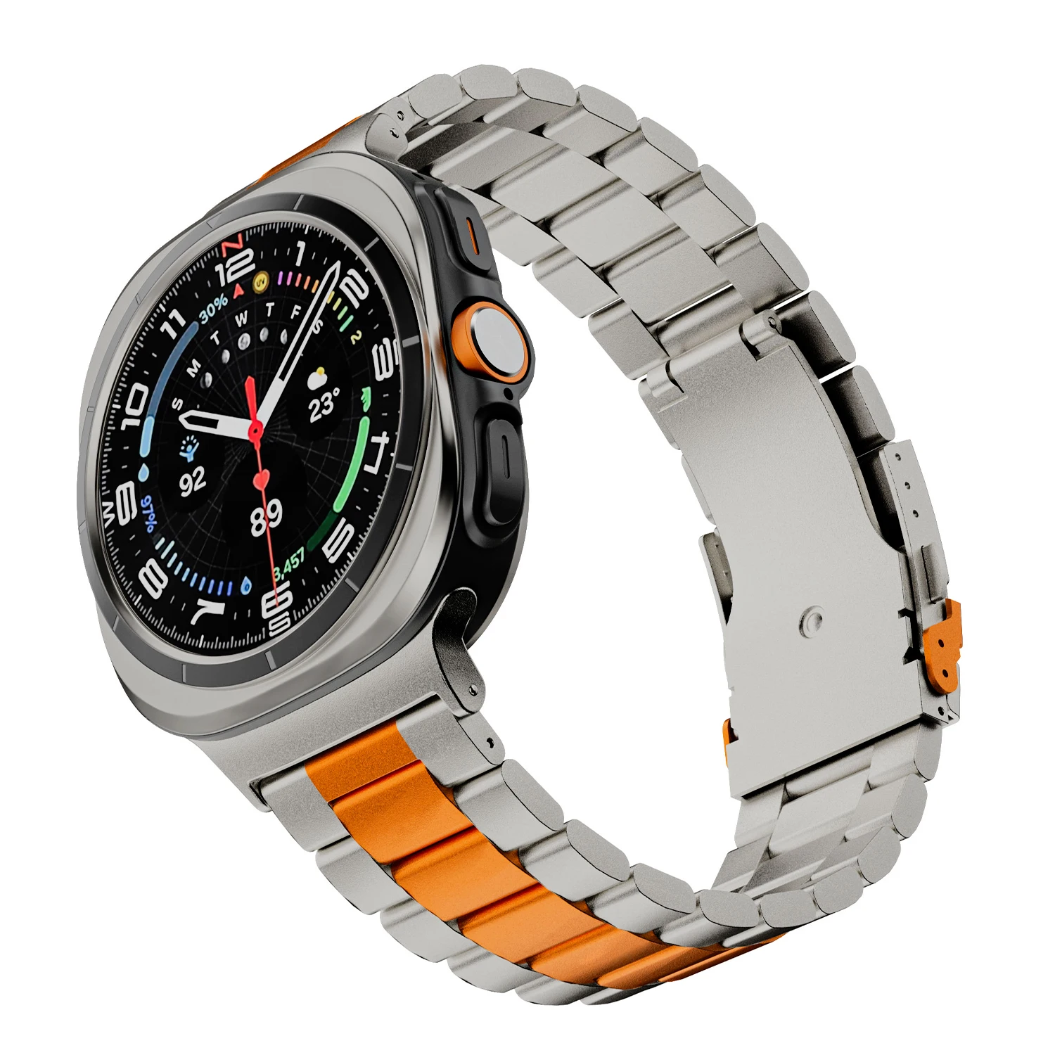 Metallarmband für Samsung Galaxy Watch Ultra2 2026 2025 Luxus Herrenarmband Edelstahlarmband für Samsung Galaxy Ultra 47mm. – Detail 23