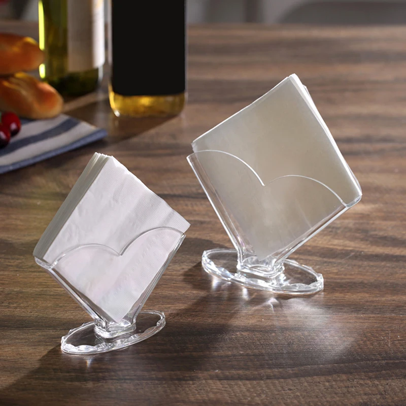 Napkin Holder Transparent Home Creative Acrylic Tissue Box Storage Rack