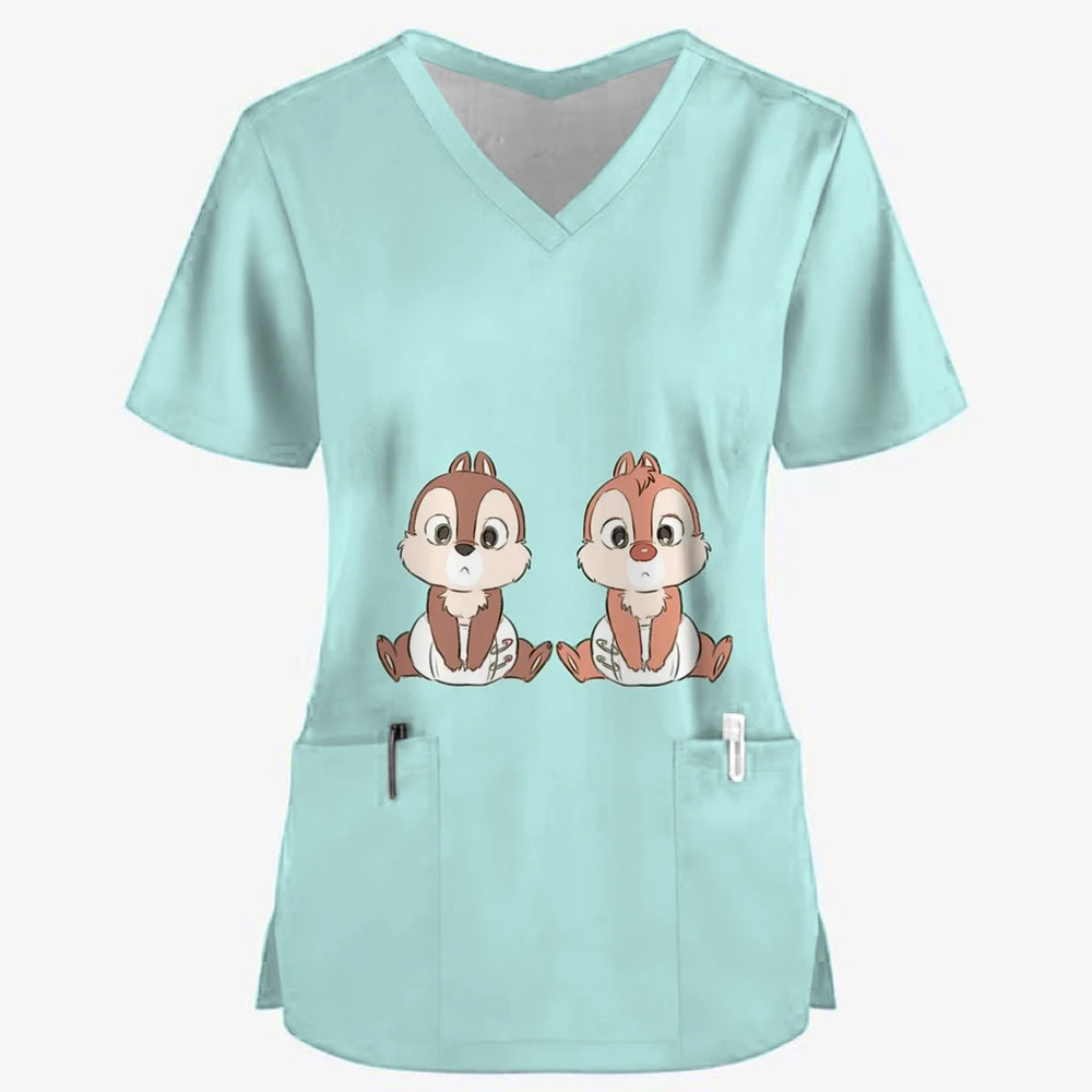 Chip & Dale Uniforme Médico, 4 Sala de cirurgia, Esfregando o Trabalho Hospitalar, Esfregando Top, Suprimentos médicos, Enfermeira Dental Cirúrgica Roupas