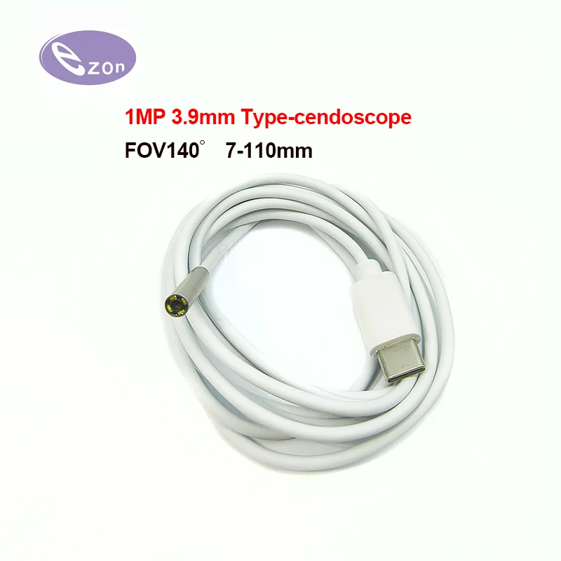 

1MP endoscope Type-c Android phone lens diameter 3.9mm FOV140゜ ultra-wide angle pipe inspection auto repair EZ-EN39S-typec