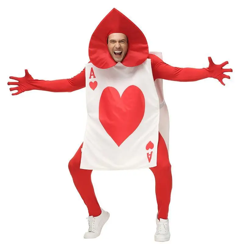 الكبار أليس في بلاد العجائب مرحلة الأداء زي لوين الاسمية الأحمر القلب بطاقة البوكر دعوى المرأة ثوب مسائي Faionable