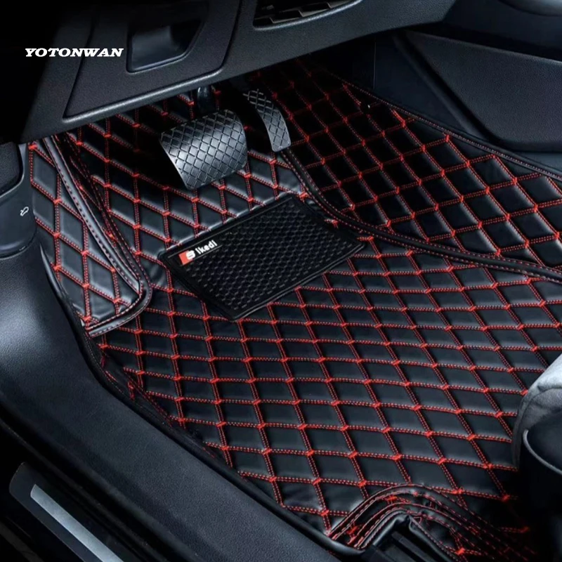 3D Custom Leather Anti-slip Car Floor Mats For Fiat All Medels 500 500L 2007-2014 Punto Bravo Viaggio Freemoauto AutoAccessories