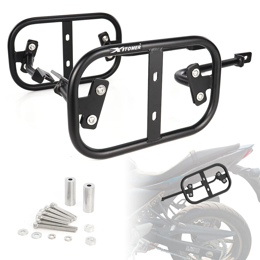 

Motorcycle Side Luggage Racks For Suzuki SV650 ABS 2015-2024 SV650X 2018-2024 Saddlebag Support Bars Mount Bracket Pannier Racks