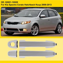 Front Rear Outside Door Handle Car Exterior Handles Chrome Black  For Kia Spectra Cerato Hatchback Koup 2009 2010 2011 2012 2013