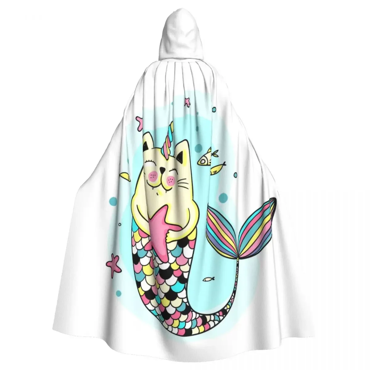 

Fashion Night Wear Suitable For Both Men And Women Cat Mermaid Adult Cloak Cape Hooded Medieval Costume Vampire Elf Purim Carniv