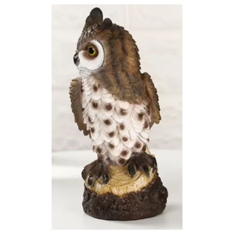 

New-Resin Owl Statue Bird Garden Sculpture Art Figurine Decorations For Indoor/Outdoor Lawn Yard Porch Desktop Ornaments