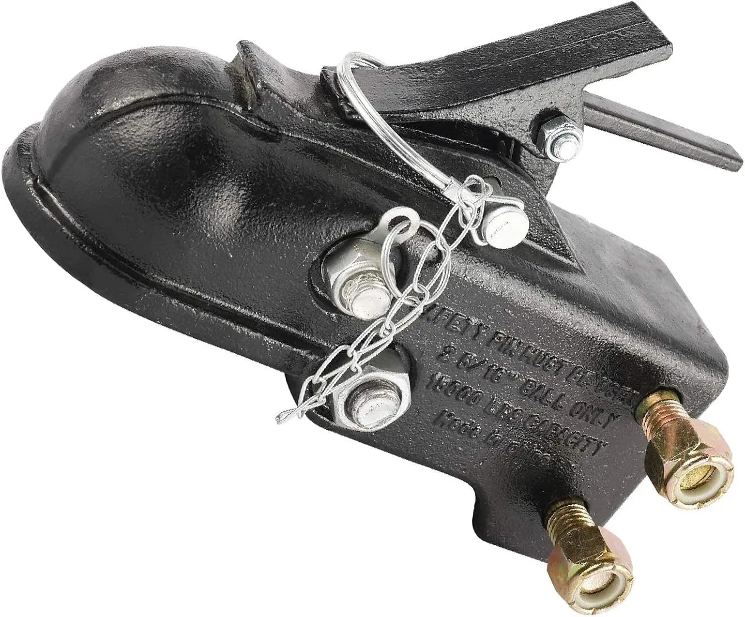 

Усиленная регулируемая сцепка для прицепа, шаровая опора 2-5/16 дюйма, грузоподъемность 15 000 фунтов для надежного буксировки