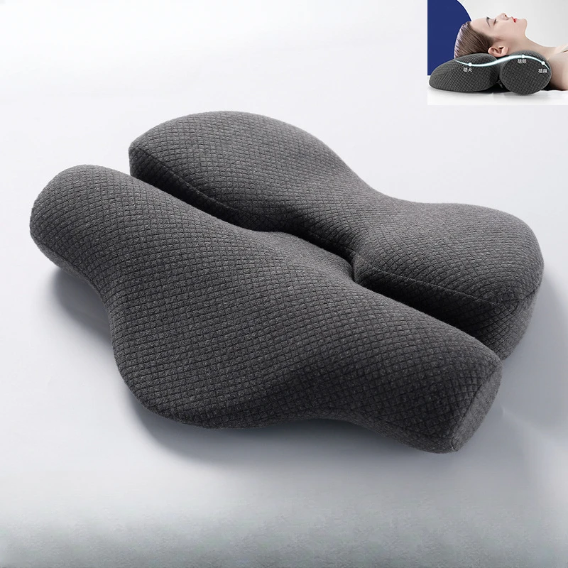 

Memory Pillow Pillow Core Memory Foam Sleep Cervical Vertebra Pillow Butterfly Pillow Home Slow Rebound Neck Pillow