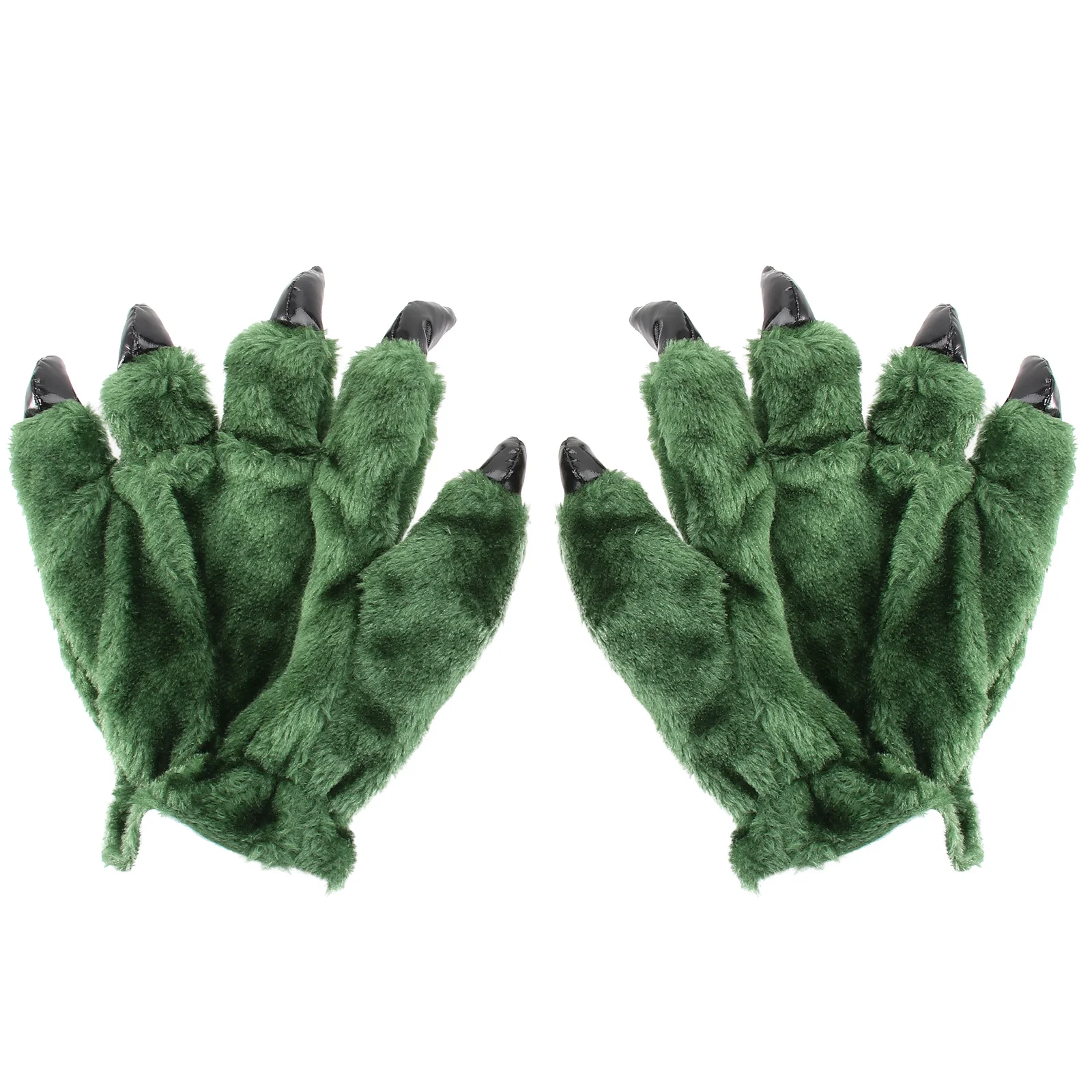 

1Pair Creative Dinosaur Palm Gloves Cozy Warm Winter Gloves for Holiday Party Gift Lovely Accessories Role-Play Prop