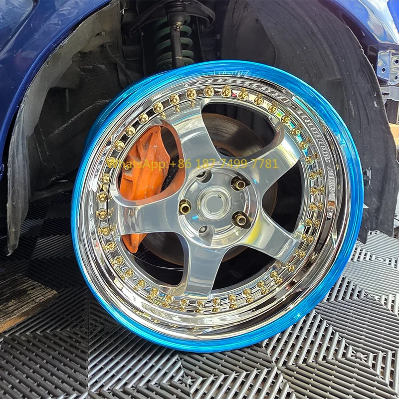 

High Quality New 18-19 Inch 5x114.3 5x120 4 Piece Hyper Black Chrome Finish Forged Aluminum Alloy Luxury Wheels for Passenger