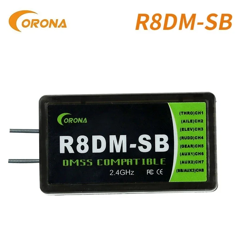 جهاز إرسال Corona R8DM-SB R8DMSB 8 قنوات 2.4 جيجا هرتز JR DMSS متوافق مع جهاز استقبال RC JR XG6، XG7، XG8، XG11 XG14 2.4 جيجا هرتز