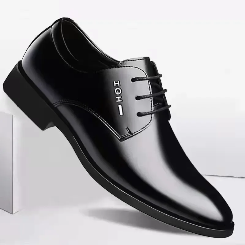 Sapatos de couro respirável masculino, com cordões, festa de casamento, escritório, casual, vestido de negócios, tamanho grande, verão, 48